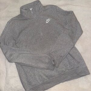 Nike Womens Half Zip Grey New Without Tags